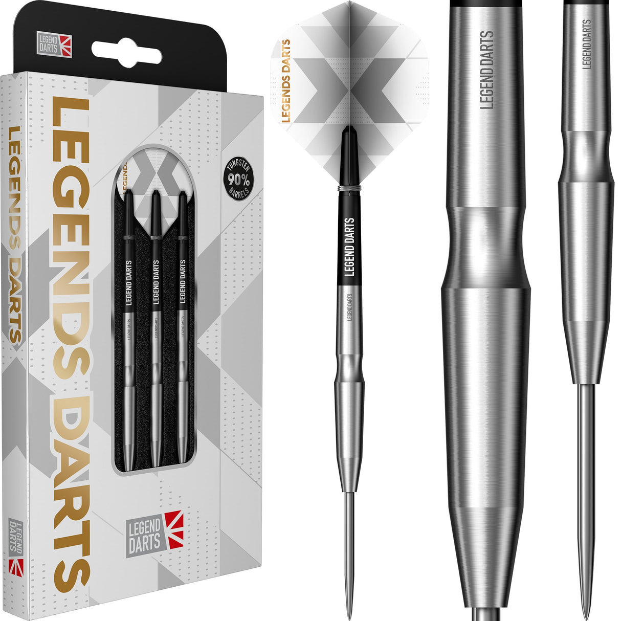 Legend Darts - Steel Tip - 90% Tungsten - Pro Series - V23 - Smooth Scallop