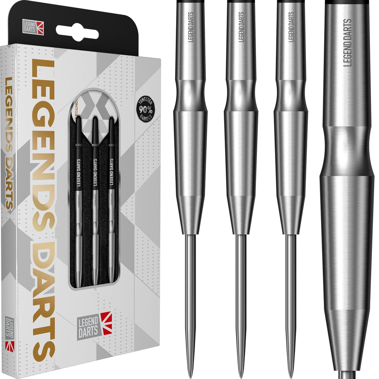 Legend Darts - Steel Tip - 90% Tungsten - Pro Series - V23 - Smooth Scallop
