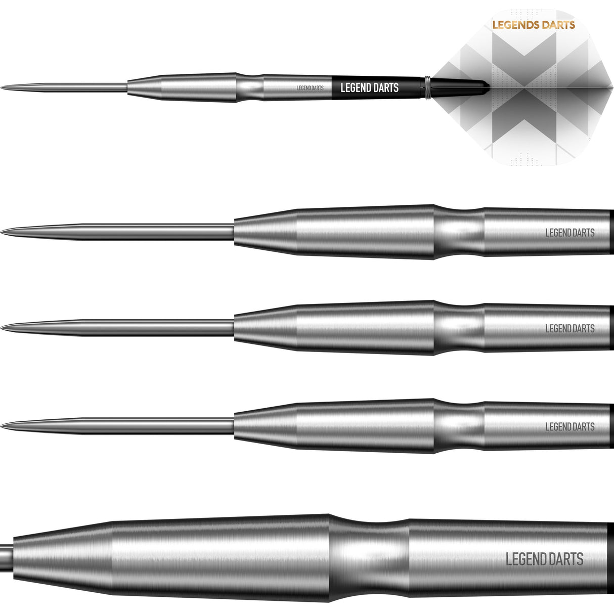 Legend Darts - Steel Tip - 90% Tungsten - Pro Series - V23 - Smooth Scallop