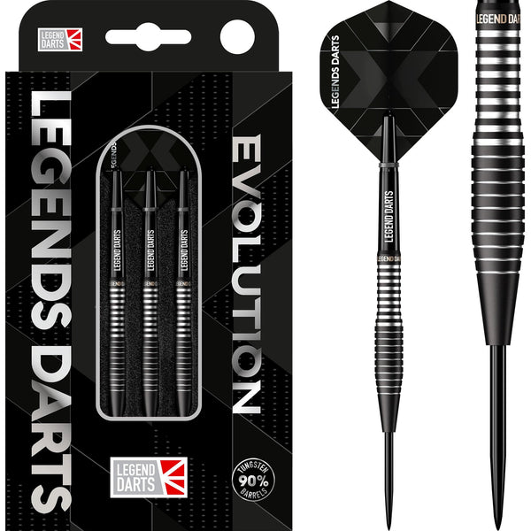 Legend Darts - Steel Tip - Evolution Series - B04 - Black - Torpedo