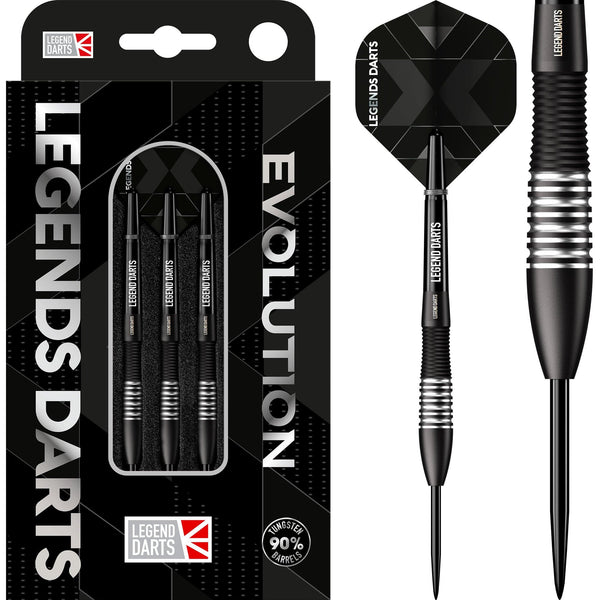 Legend Darts - Steel Tip - Evolution Series - B05 - Black - Bullet Shark