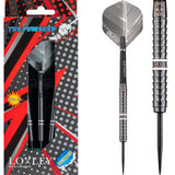 *Loxley The Punisher Darts - Steel Tip - Ringed - Black 23g