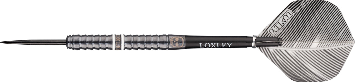*Loxley The Punisher Darts - Steel Tip - Ringed - Black