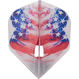 *L-Style - L-Flights - L3 Pro - Champagne Ring - Shape - American Flag v3 - Clear White