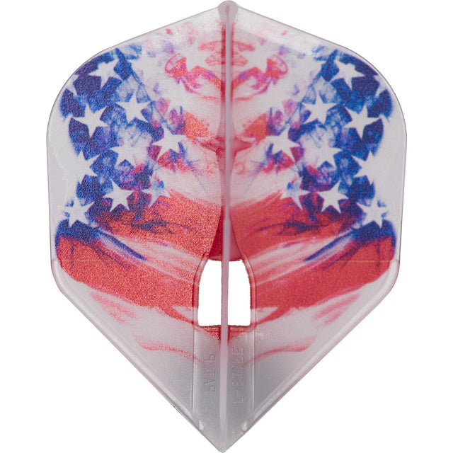 *L-Style - L-Flights - L3 Pro - Champagne Ring - Shape - American Flag v3 - Clear White