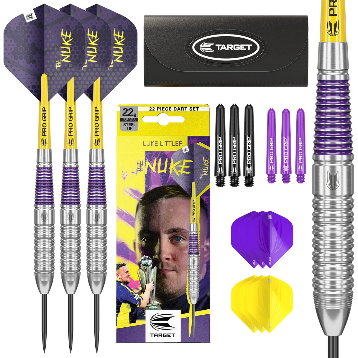 Target Luke Littler Darts - Steel Tip - Brass 22g