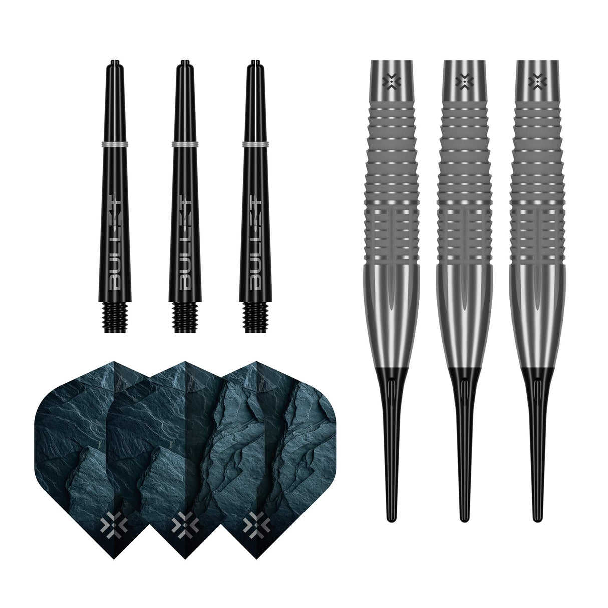 Bullet Monolith Darts - Soft Tip - 90% Tungsten 20g