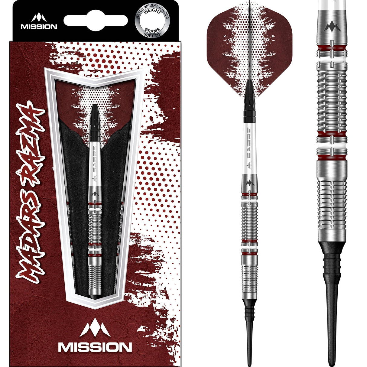 Mission Madars Razma Darts - Soft Tip - 95% Tungsten - 21g PERS