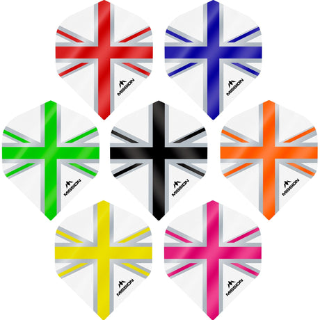 *Mission Alliance Union Jack Dart Flights - No2 - Std - White