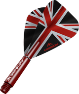 Mission Alliance Black Kite Dart Flights Combo With Griplock Shafts Red / Short
