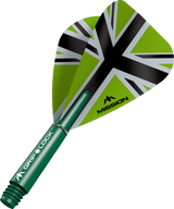 Mission Alliance X Black Kite Dart Flights Combo With Griplock Shafts Green / Short