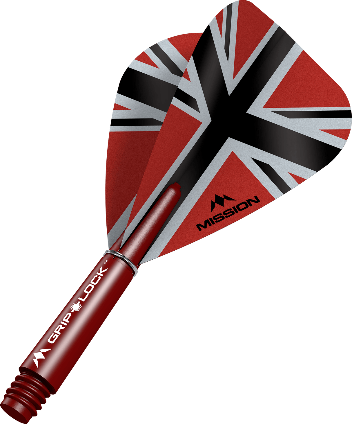 Mission Alliance X Black Kite Dart Flights Combo With Griplock Shafts Red / Short