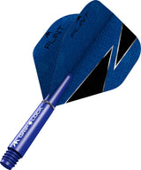 Mission Flint X Dart Flights Combo With Griplock Shafts Blue / Short