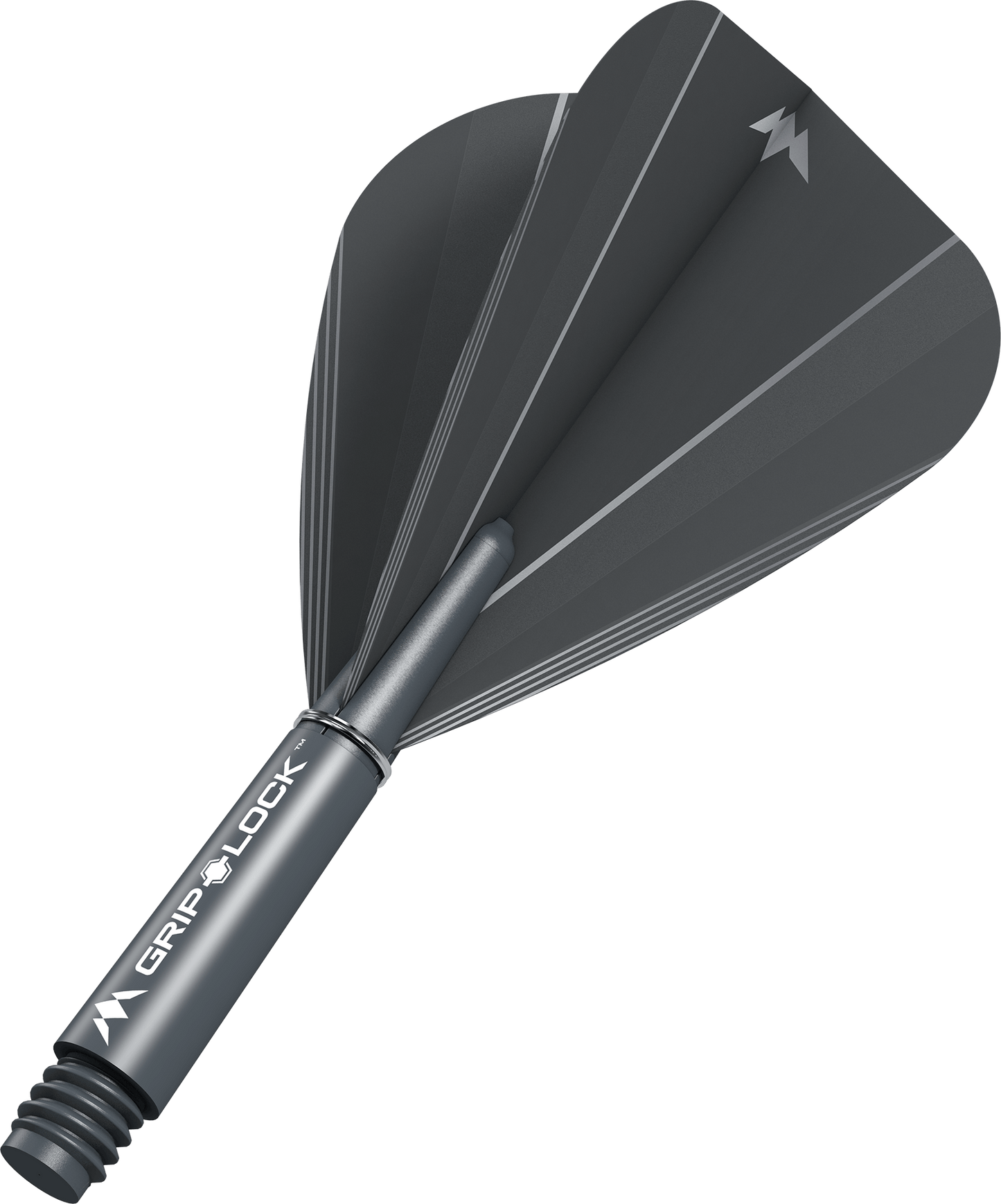 Mission Shade Kite Dart Flights Combo With Griplock Shafts Grey / Short