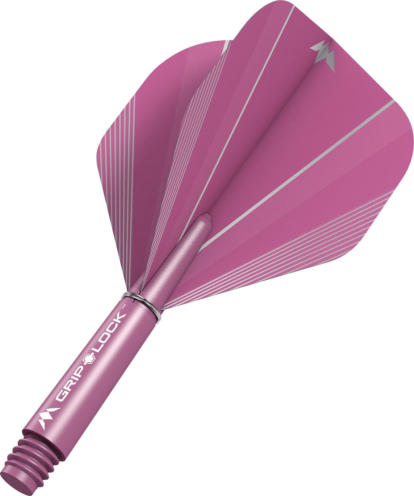 Mission Shade No2 Dart Flights Combo With Griplock Shafts Pink / Short