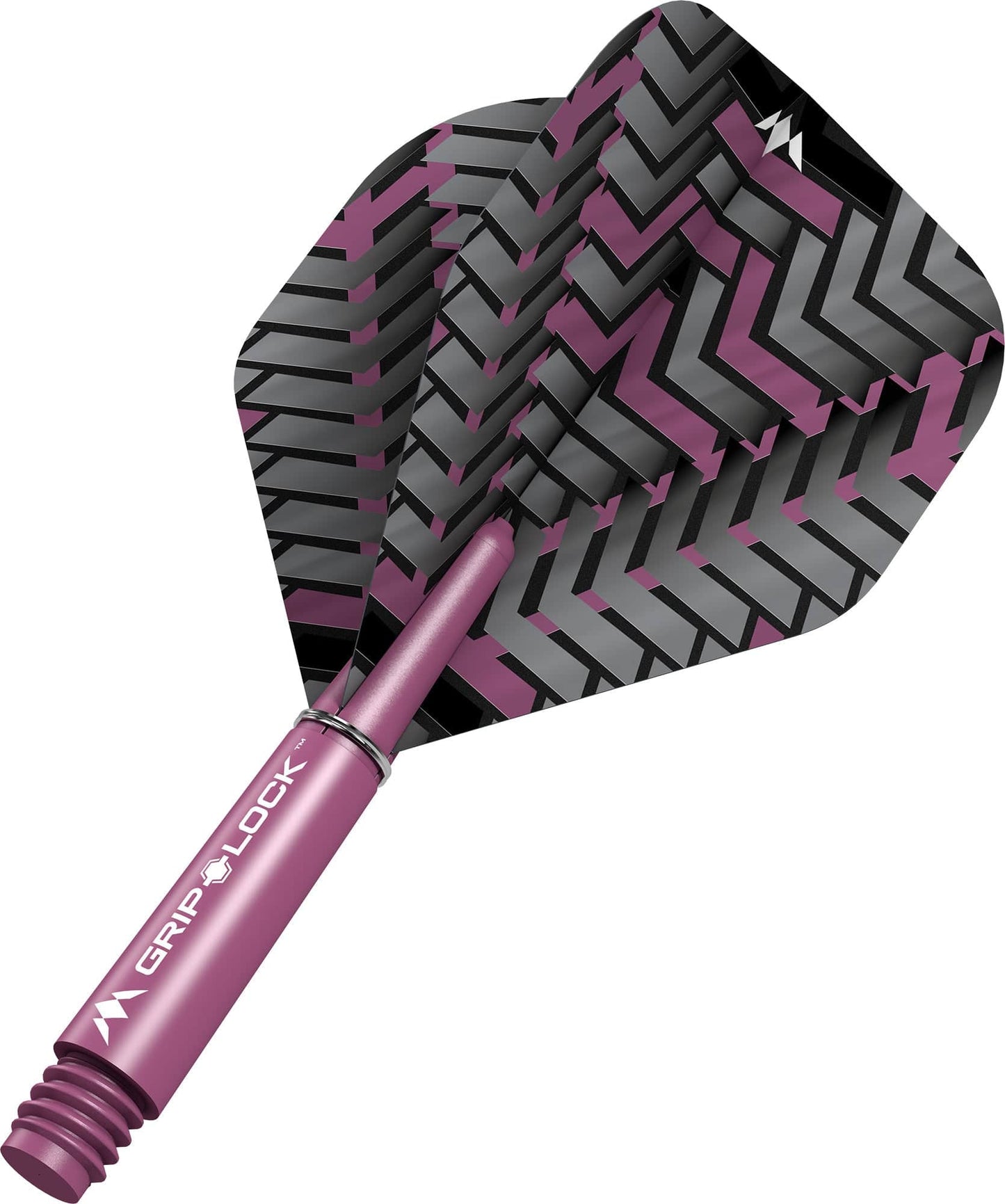 Mission Vex Dart Flights Combo With Griplock Shafts Pink / Short