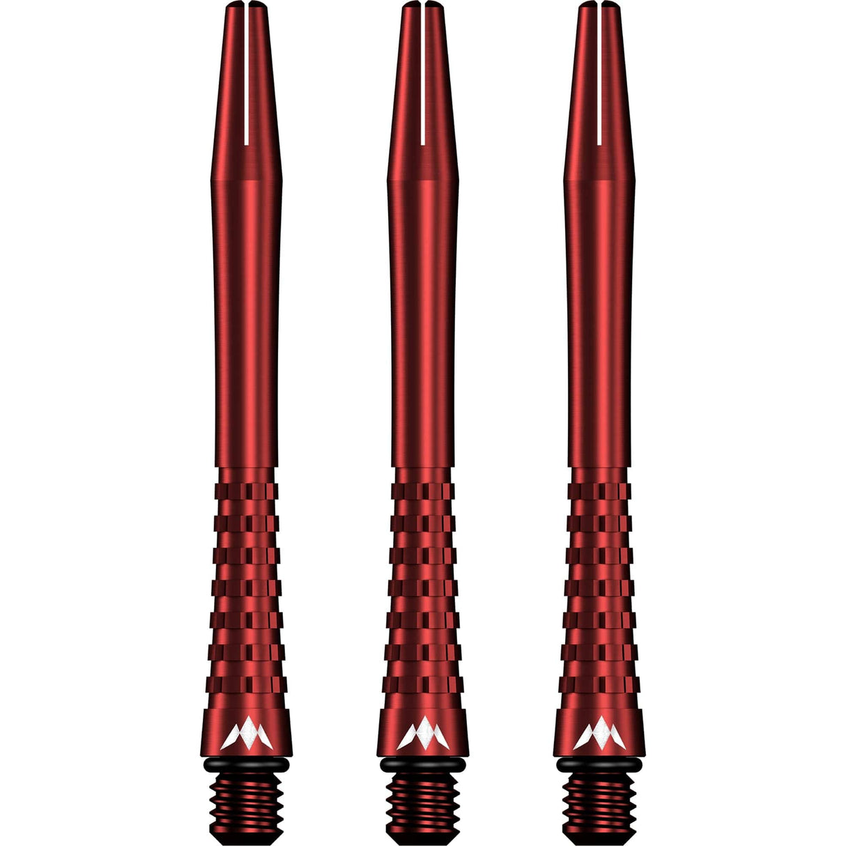 Mission Atom13 Aluminium Shafts - Anodised Metal Stems - Red