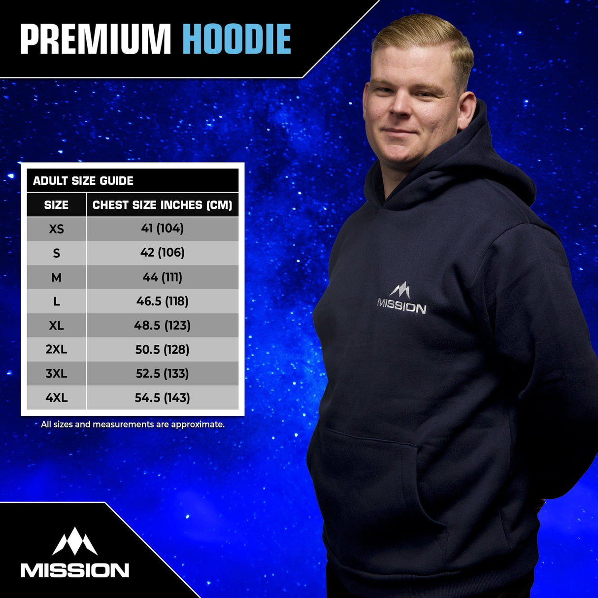Mission Darts - Premium Hoodie - Black