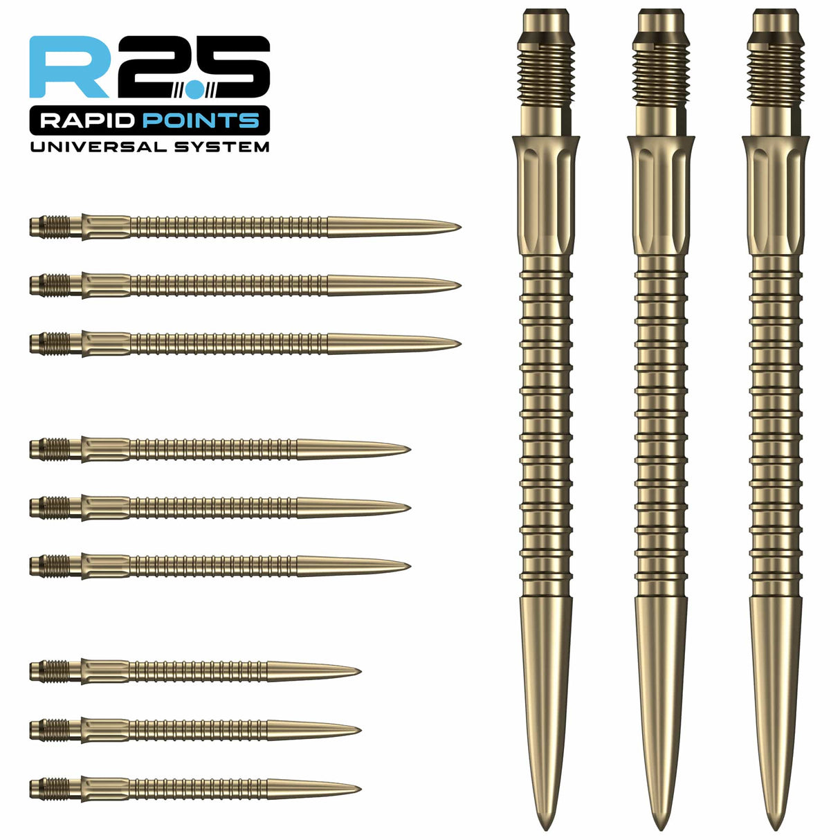 Mission R2.5 Rapid Dart Points - Steel Tip - GV1