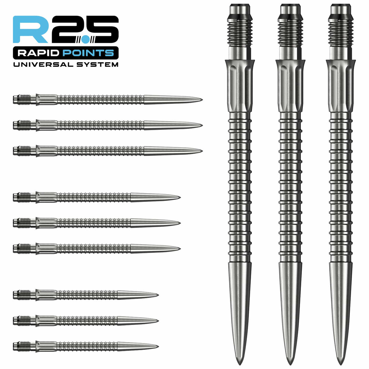 Mission R2.5 Rapid Dart Points - Steel Tip - GV1