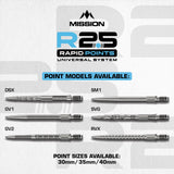 Mission R2.5 Rapid Dart Points - Steel Tip - RVX