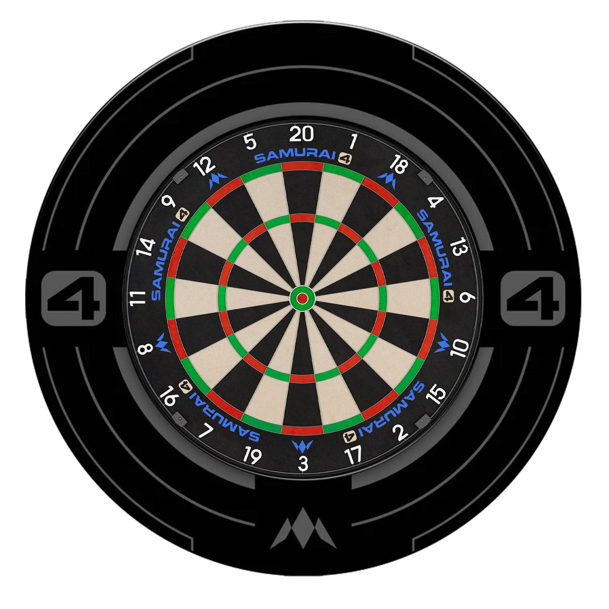 Mission Samurai 4 Dartboard Set - Dart Board & Surround Samurai 4 White / Samurai 4 Graphite