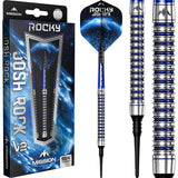 *Mission Josh Rock Darts v2 - Soft Tip - 95% - Rocky - Silver & Blue PVD 18g
