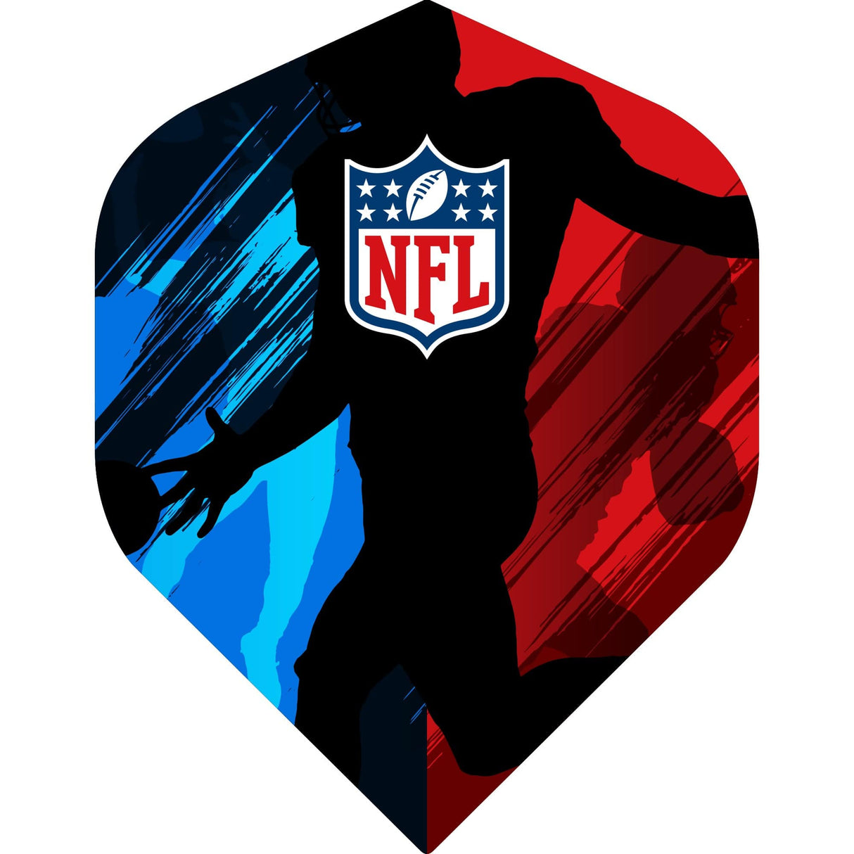 NFL - Dart Flights - Official Licensed - No2 - Std - NFL Brand - Silhouette