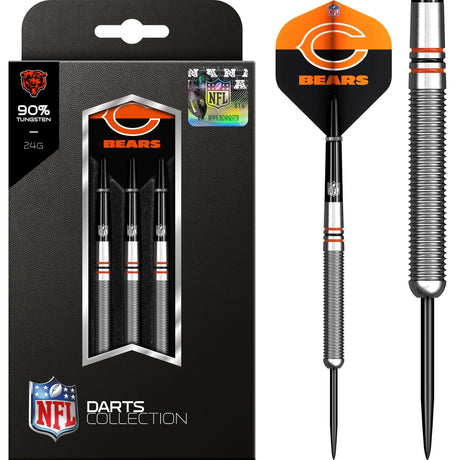 NFL - Steel Tip Tungsten Darts - Official Licensed - Chicago Bears - 24g