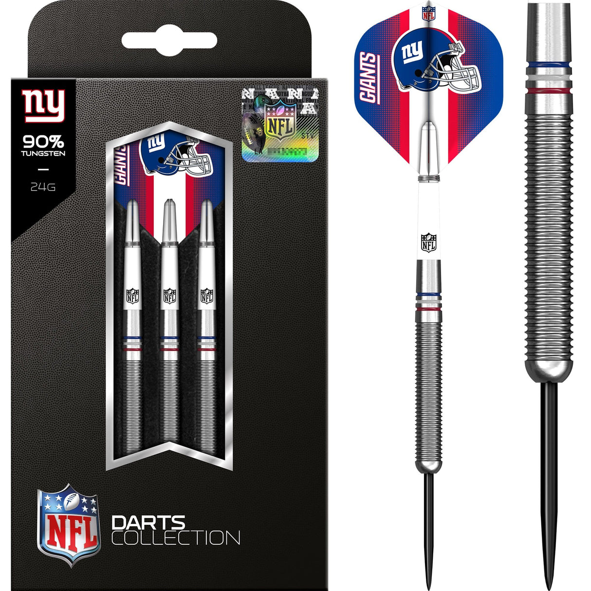 NFL - Steel Tip Tungsten Darts - Official Licensed - New York Giants - 24g