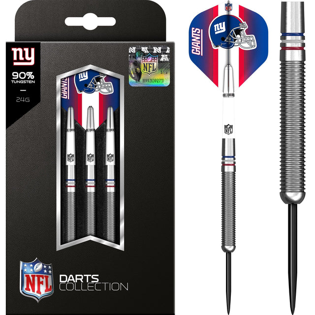 NFL - Steel Tip Tungsten Darts - Official Licensed - New York Giants - 24g