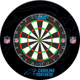NFL - Printed Dartboard & Printed Surround - Official Licensed - Carolina Panthers