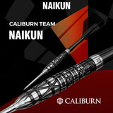 Caliburn Players Darts - Steel Tip - 90% Tungsten - Obsidian: Naikun