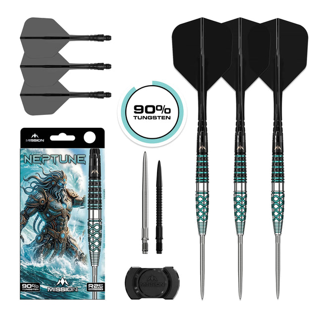 Mission Neptune R2.5 Darts - Steel Tip - 90% Tungsten
