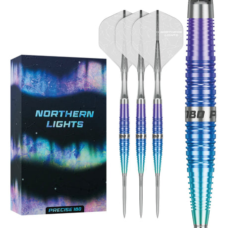 Precise 180 Northern Lights Darts - Steel Tip - 90% Tungsten