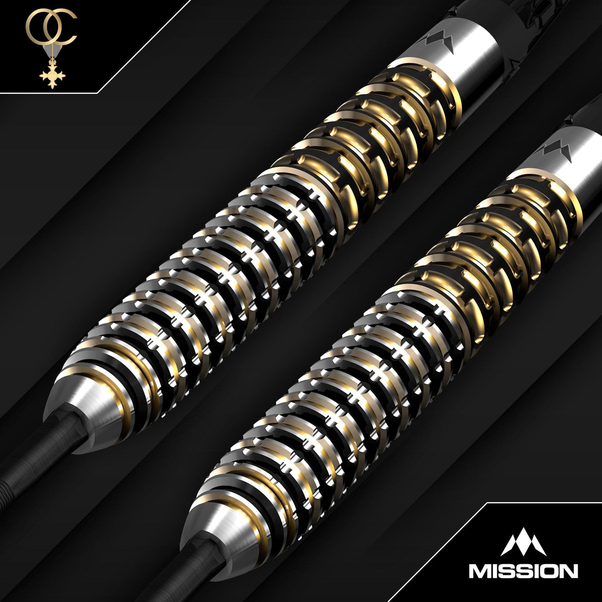 Mission Olly Croft OBE Darts - Steel Tip - 95% Tungsten - Limited Edition 24g