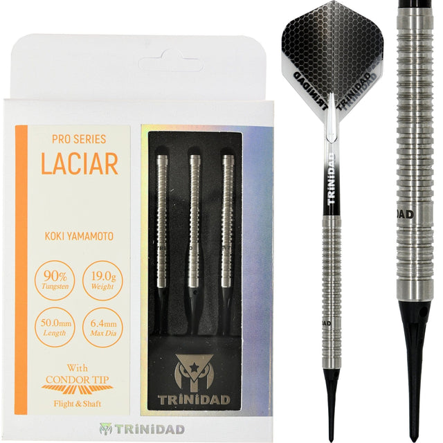 *Trinidad Pro - Soft Tip Darts - Koki Yamamoto - Laciar - 21g-D9578 21g