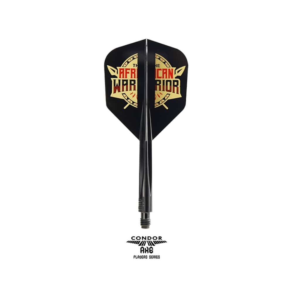 *Condor AXE Dart Flights - Devon Petersen - Small - African Warrior - Inspiration 2 - Black