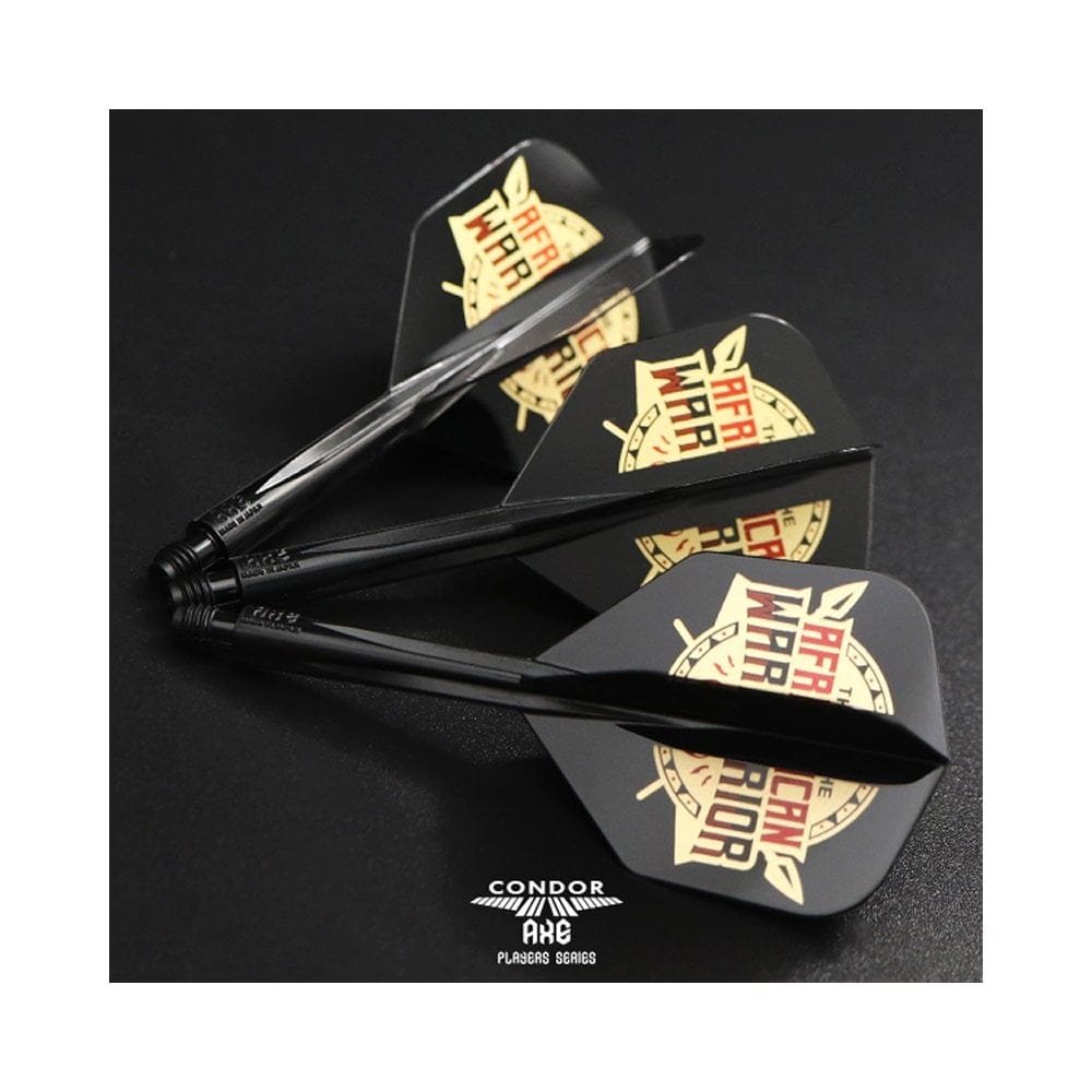*Condor AXE Dart Flights - Devon Petersen - Small - African Warrior - Inspiration 2 - Black