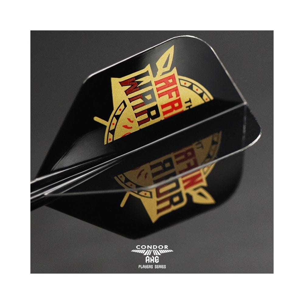 *Condor AXE Dart Flights - Devon Petersen - Small - African Warrior - Inspiration 2 - Black