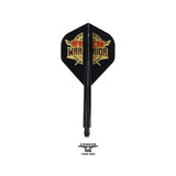 *Condor AXE Dart Flights - Devon Petersen - Standard - African Warrior - Inspiration 2 - Black