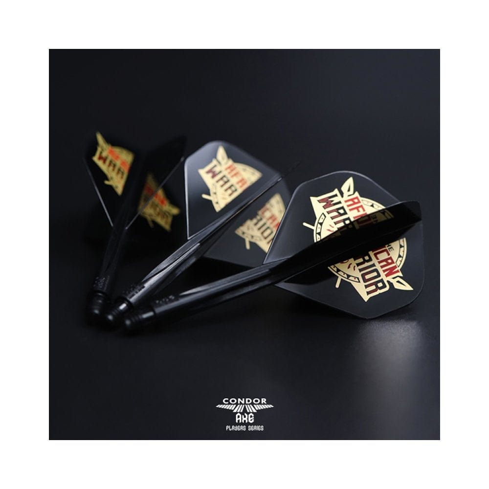 *Condor AXE Dart Flights - Devon Petersen - Standard - African Warrior - Inspiration 2 - Black