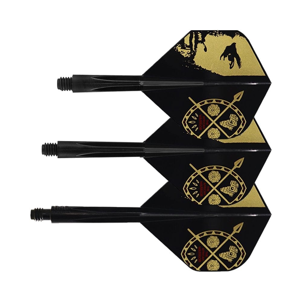 Condor AXE Dart Flights - Devon Petersen - Standard - African Warrior - Inspiration 3 - Black