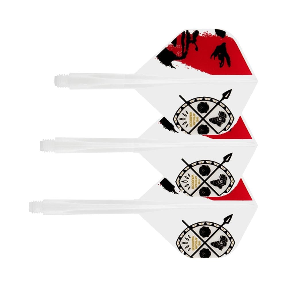 Condor AXE Dart Flights - Devon Petersen - Standard - African Warrior - Inspiration 3 - White