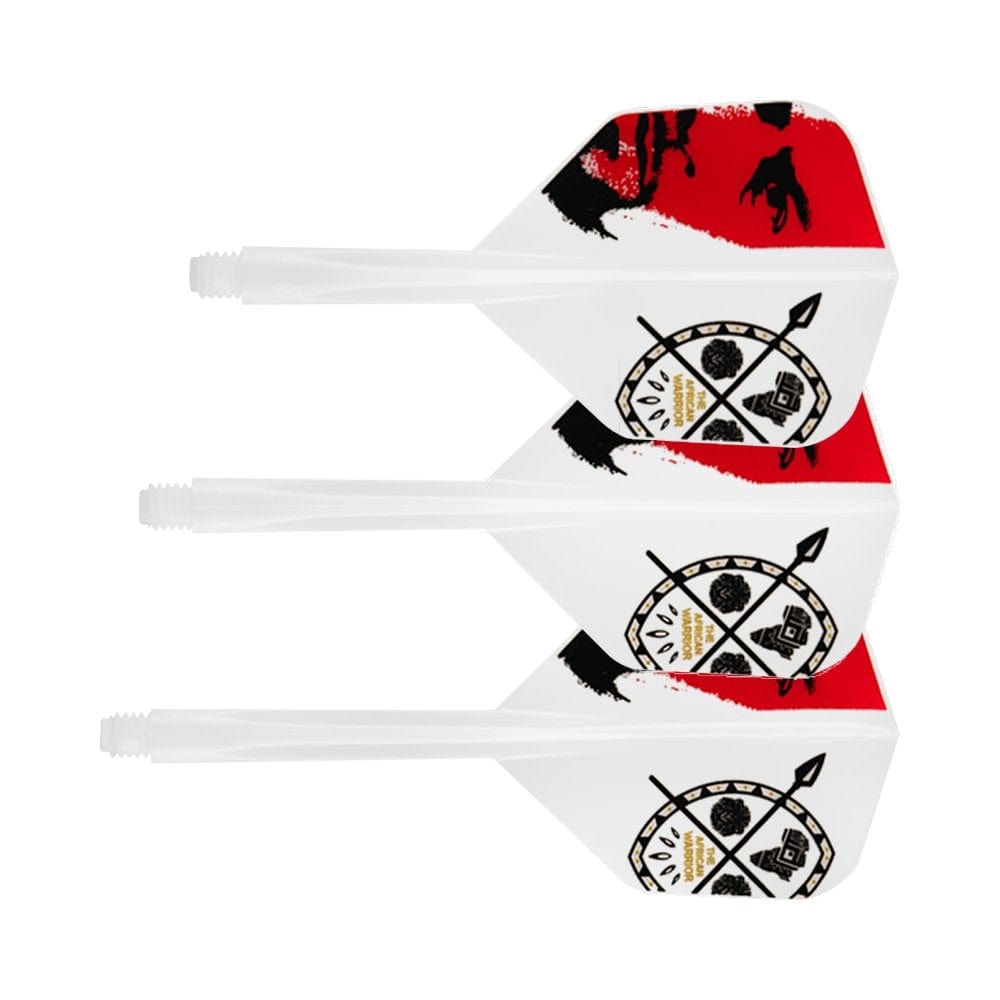 *Condor AXE Dart Flights - Devon Petersen - Small - African Warrior - Inspiration 3 - White