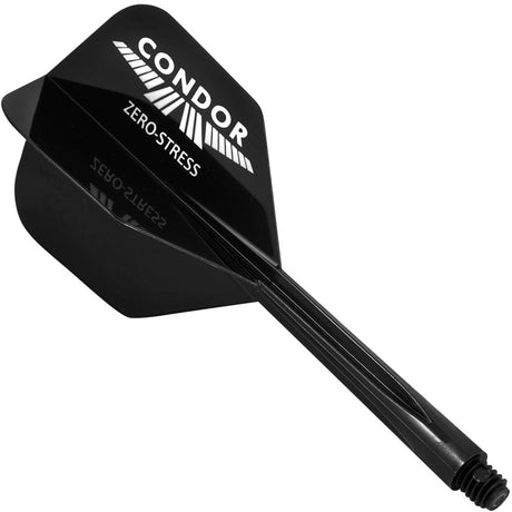 *Condor Dart Flights - Zero Stress - Small - Silver Logo - Black