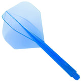 Condor Dart Flights - Zero Stress - Standard - Clear Blue Long