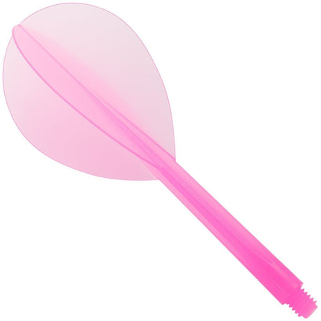*Condor Dart Flights - Zero Stress - Teardrop - Clear Pink Long