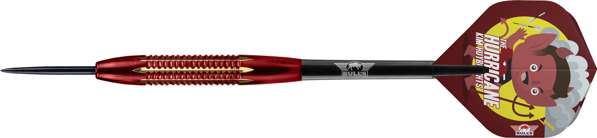 *Bulls Kim Huybrechts Darts - Steel Tip - Shell Coated - Brass - The Hurricane - 21g 21g