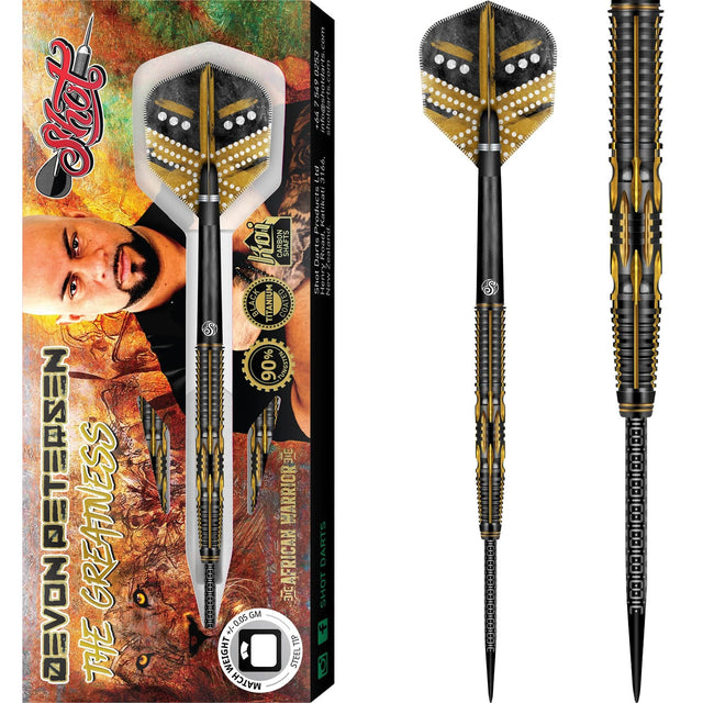 *Shot Devon Petersen Darts - Steel Tip - Greatness 22g